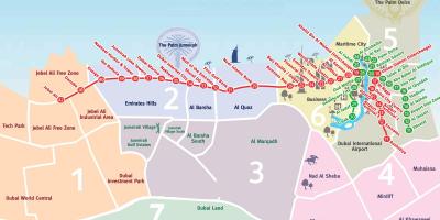 Mapa Dubai auzoetan