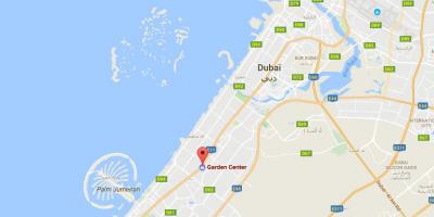 Dubai lorategi zentro kokapena mapa