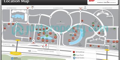 Mapa Dubai internet hiria