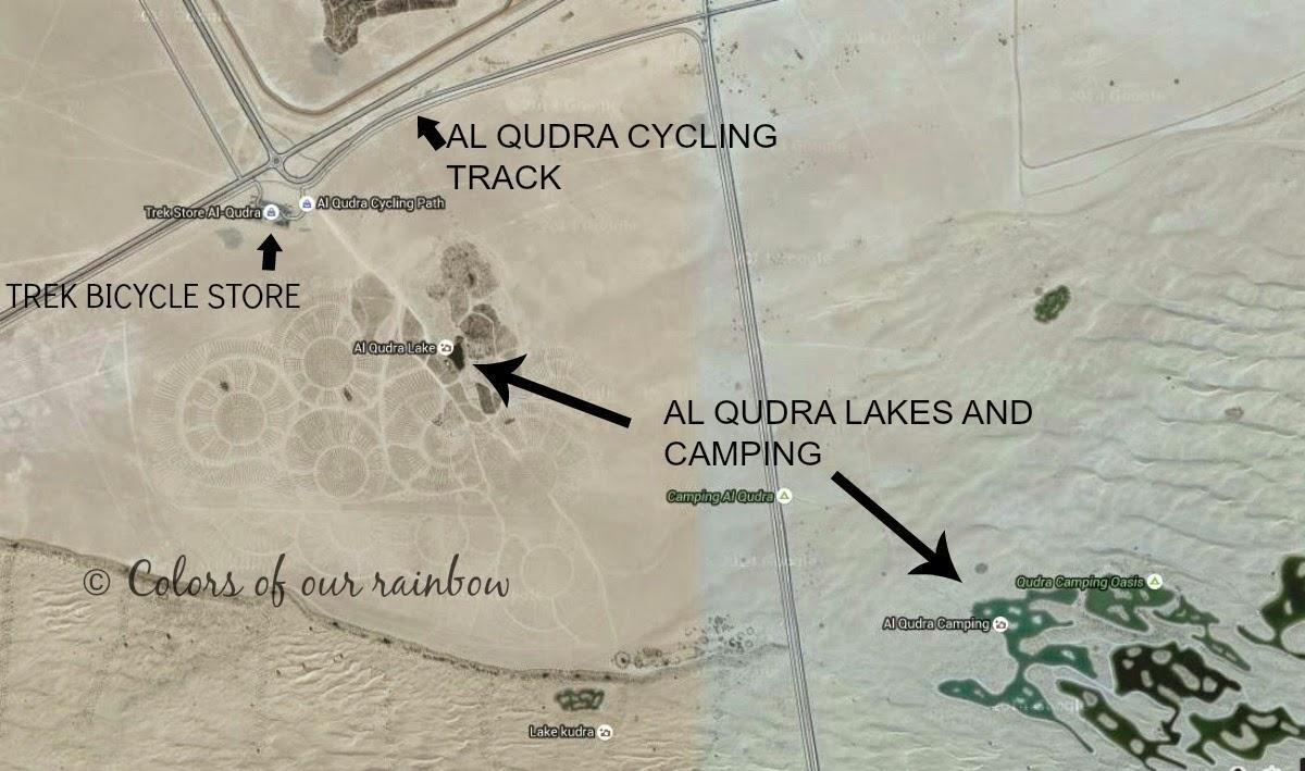 Al Qudra Lake kokapena mapa