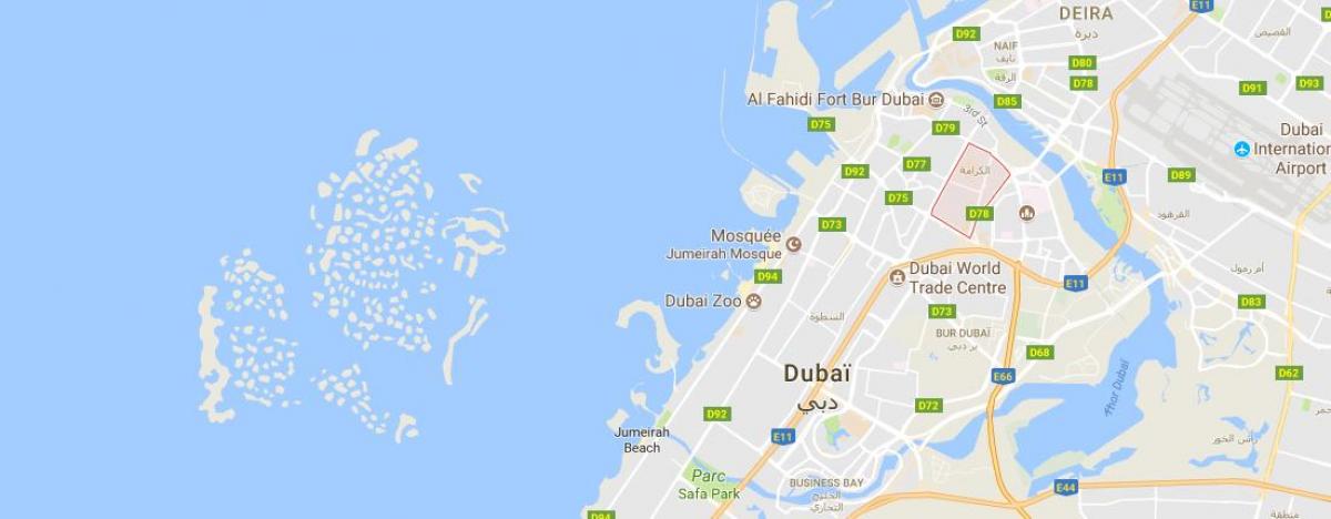 Karama Dubai mapa