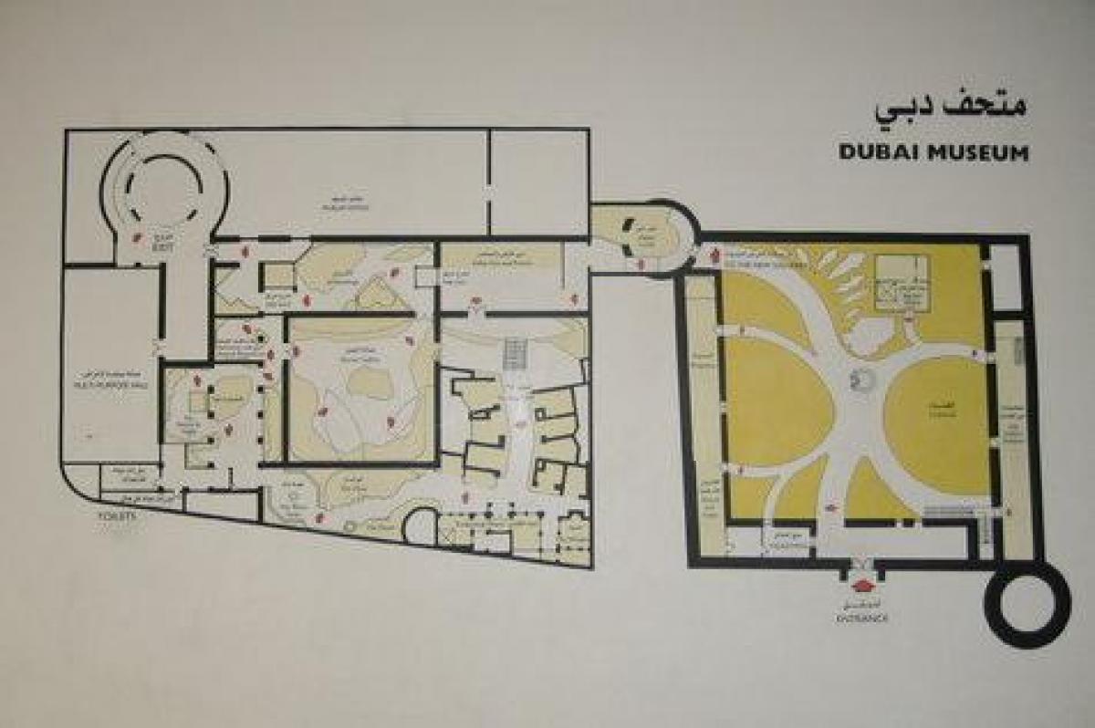 Dubai museoa kokapena mapa