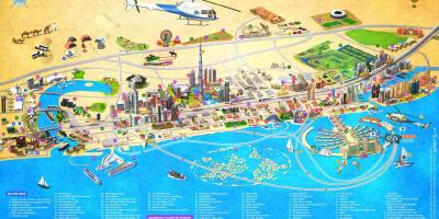 Dubai interes-puntu mapa