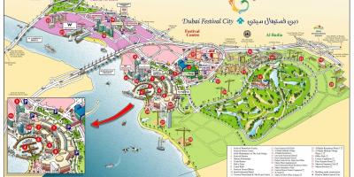 Dubai jaialdia hiriaren mapa