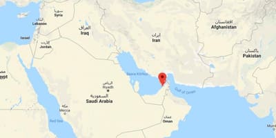 Kokapena Dubai munduko mapa