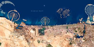 Satelite mapa Dubai