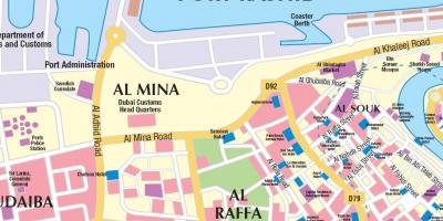 Dubaiko portuan mapa
