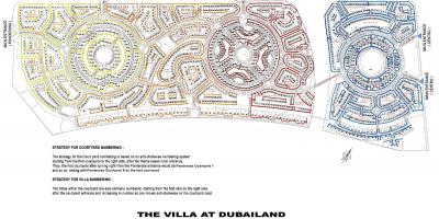 Villa Dubai kokapena mapa